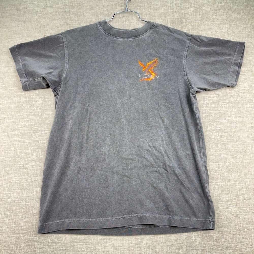 Illenium Las Vegas Residency 2024 Tour Shirt Mens Small Grey Phoenix Graphic Tee
